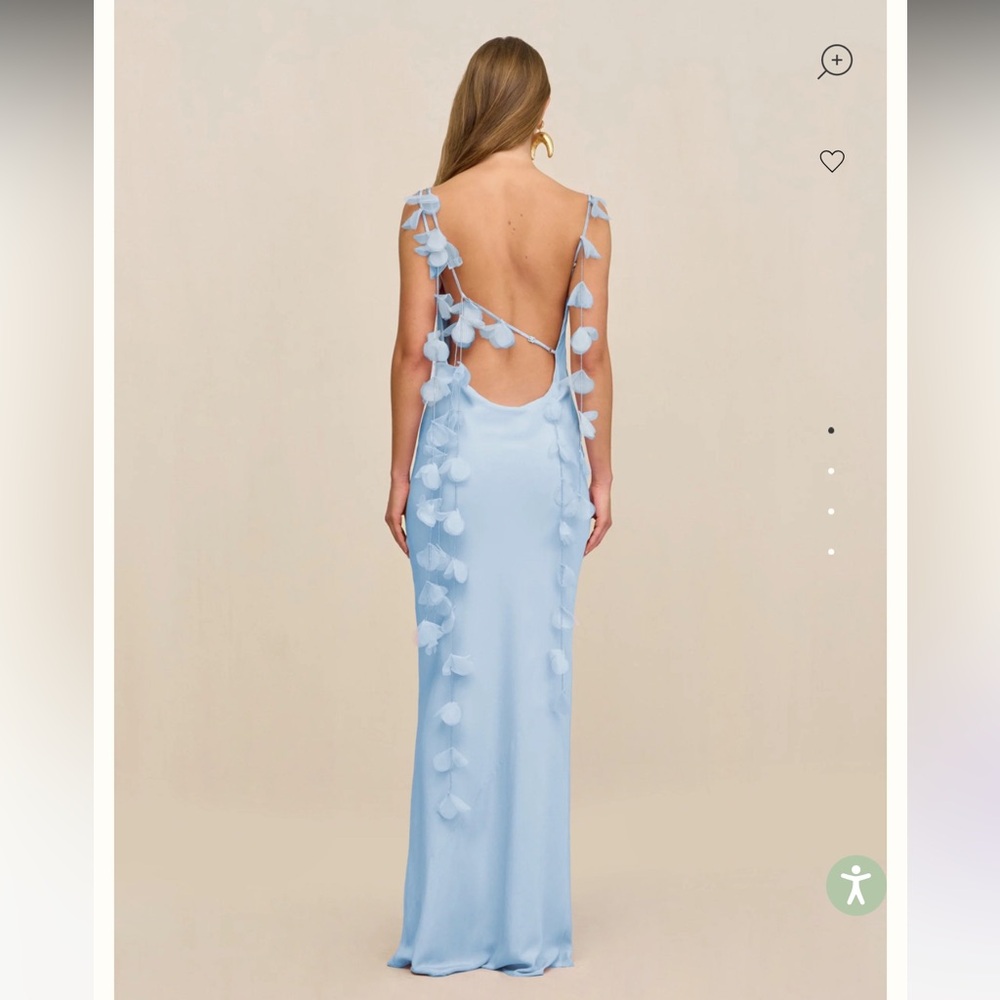 Cult Gaia NYMERIA GOWN in coastal blue small